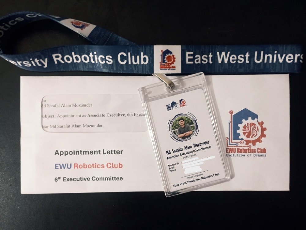 Appointment as Associate Executive Coordinator at EWU Robotics Club